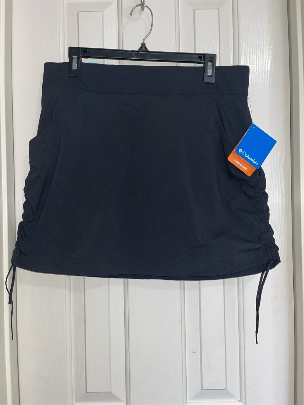 Columbia Skort Womens Large Black Active Fit Omni-Shield Omni-Shade Hiking UPF50
